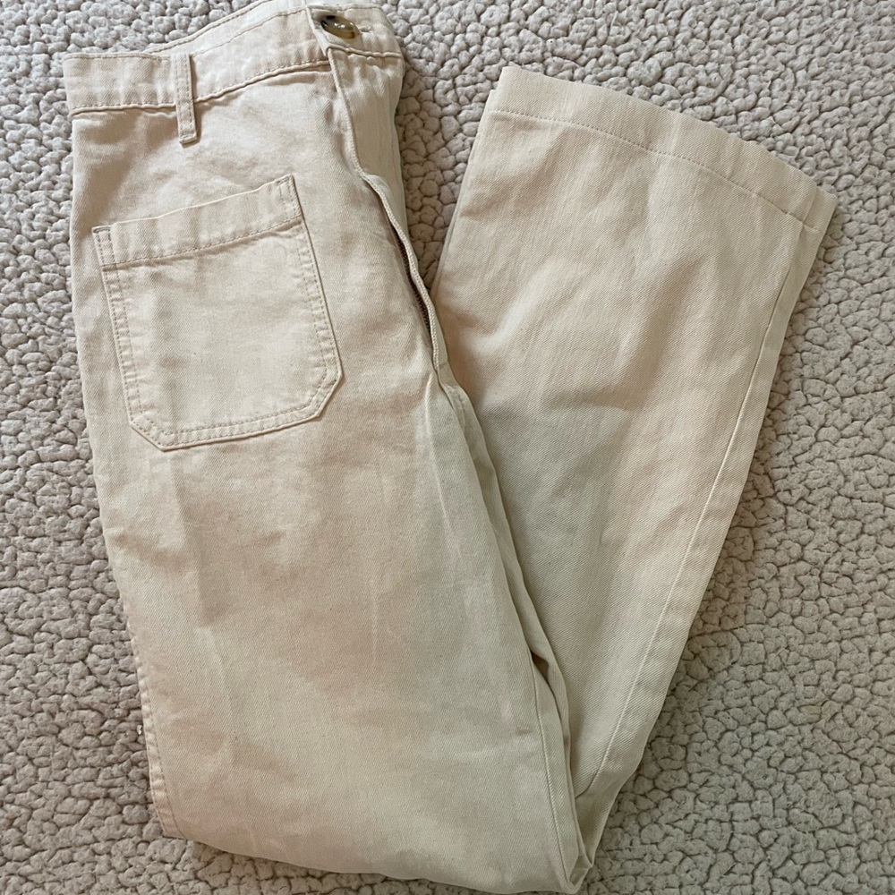 Doen Maritime Jeans - Cream Sz 26 Inseam 28”